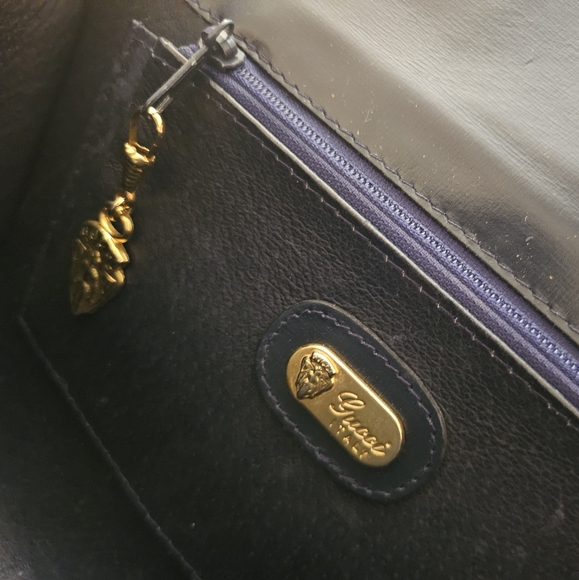 ✨️Nice Gucci Clutch Black with Light Gold GG Hardware - Picture 7 of 14